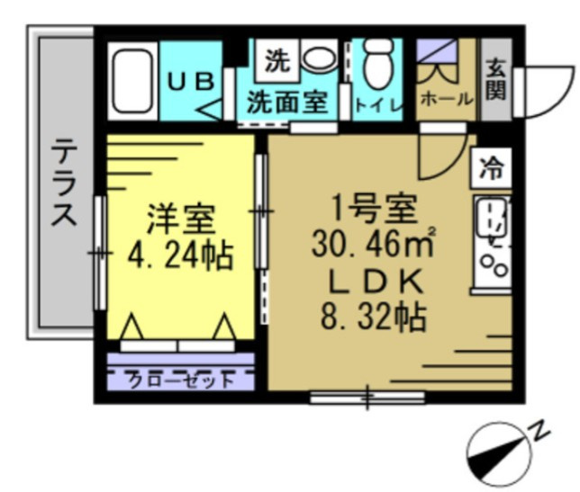 AJ北松戸6　仲介手数料（賃料の1.10ヵ月）の50％OFF対象物件！の間取り
