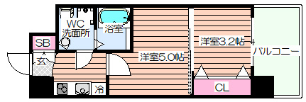 【間取り】 | セレニテ江坂ルフレ