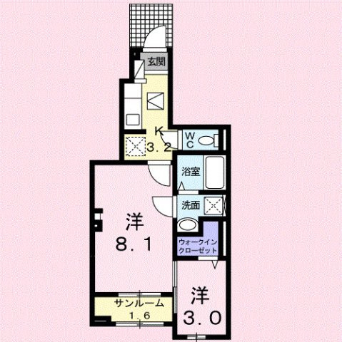 ミルト　フリーデの間取り