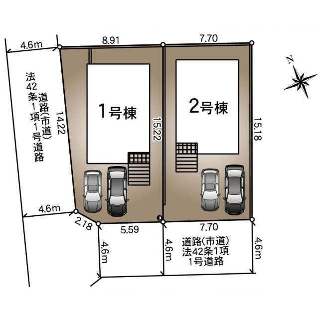 合志市須屋第20の区画図