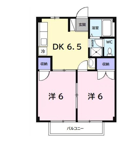 カーサ喜見塚の間取り