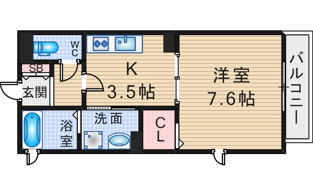 メゾン北大阪の間取り