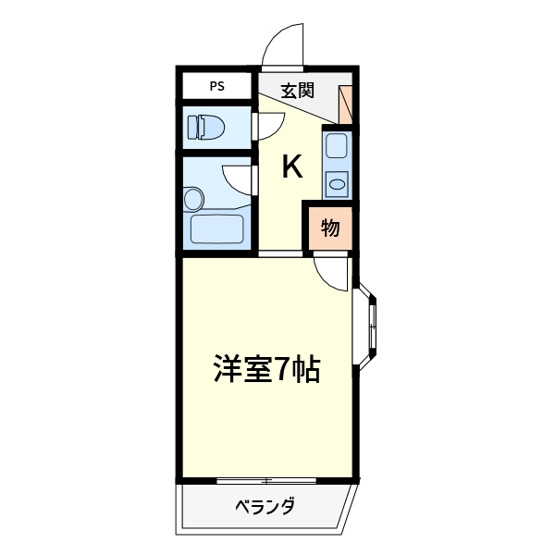 【間取り】 | サンハイツ殿町