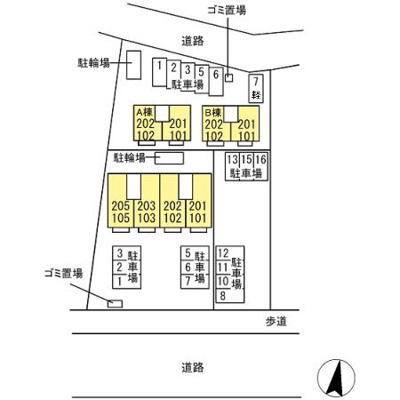 【区画図】 | ルミエール参番館