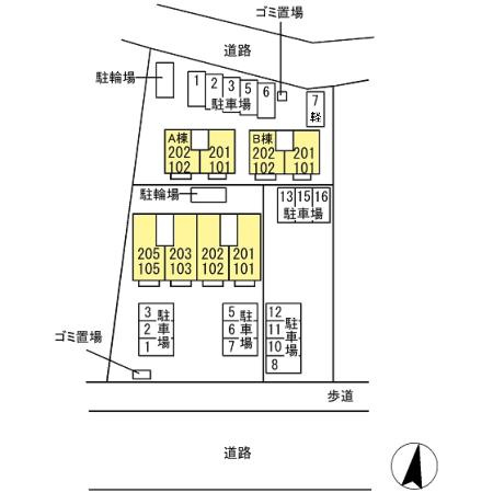 【区画図】 | ルミエール参番館