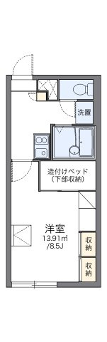 レオパレスドリームコートの間取り