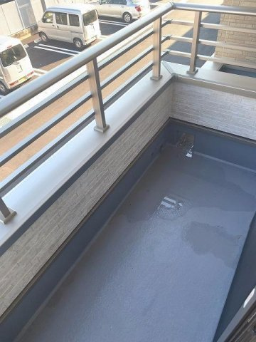 プラシード坂本Ａのバルコニー|広々としたバルコニーです