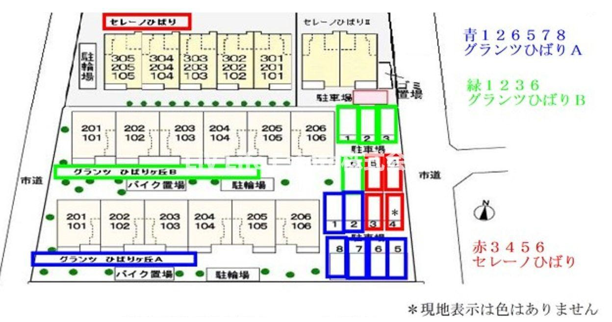 グランツ　ひばりヶ丘　Ｂの区画図