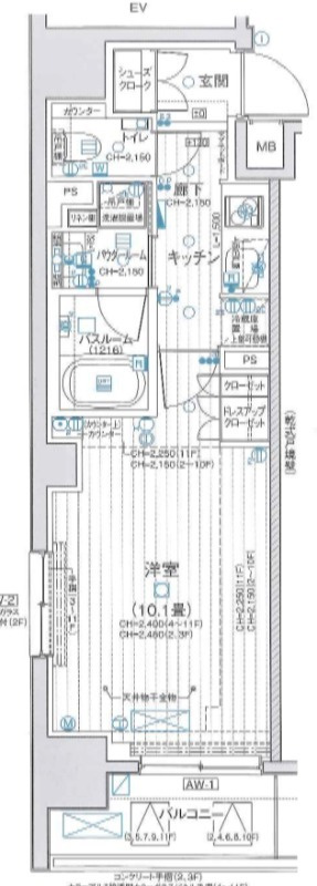 パレステージ大島の間取り