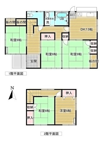 【中古住宅】中山町大字長崎字古川戸建ての間取り