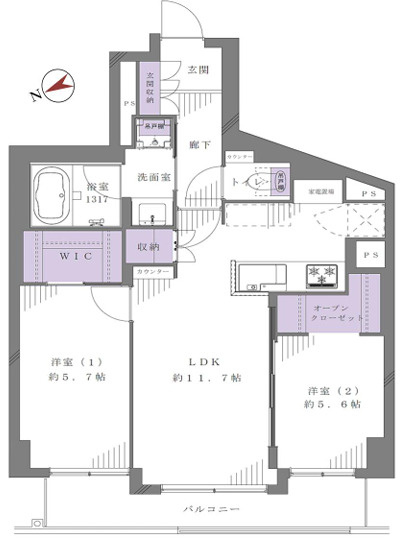 イトーピア船堀の間取り