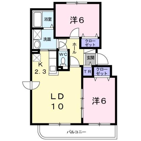 ベルグランデＢの間取り