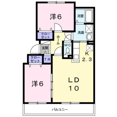 ベルグランデＢの間取り