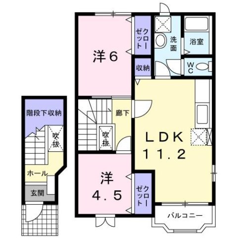 ココモラフォ－レＡの間取り