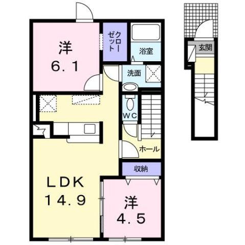 レガーレⅠの間取り