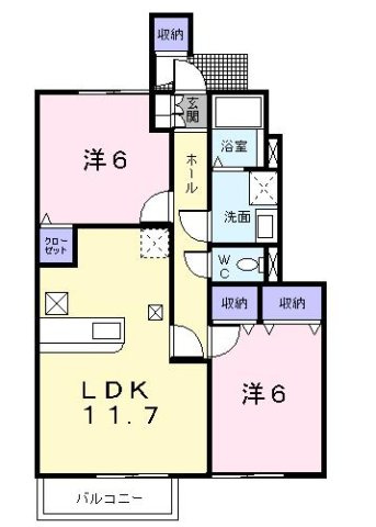 カーサイリーデの間取り