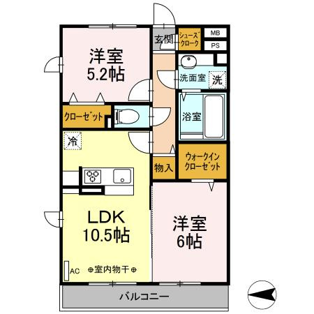 TD西ノ前の間取り