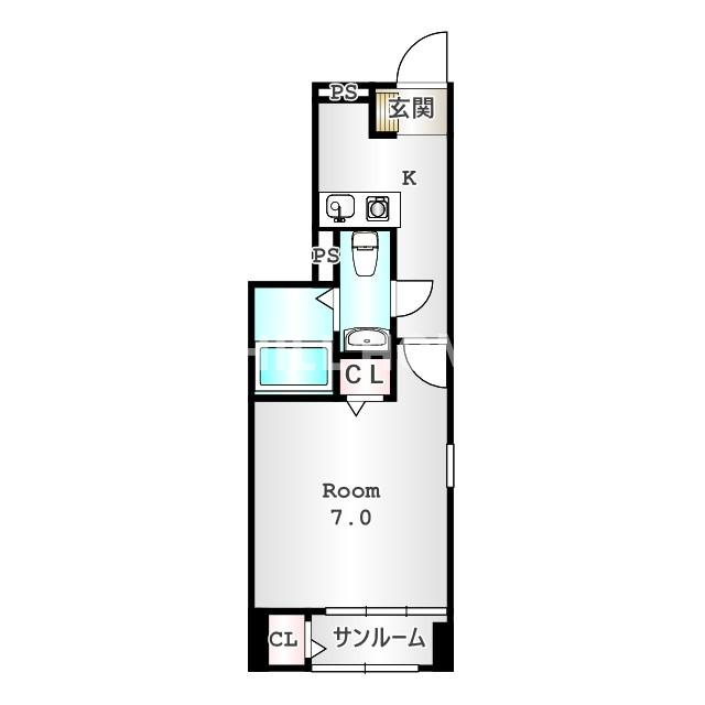 メゾン・ド・ヴェールⅡの間取り|当社、チルホームのHPもご覧ください(^^)/物件情報多数♪