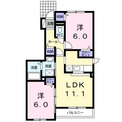 コートジェイの間取り