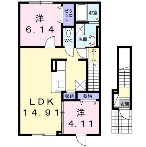 サンライズ彩の間取り