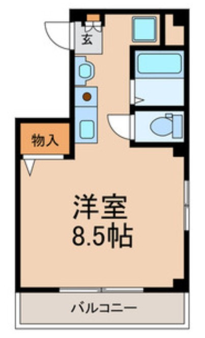 船橋市本町７丁目の賃貸マンションの間取り