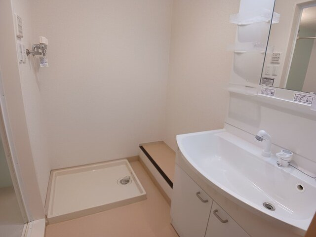 リヴィエールⅢの洗面所|忙しい朝には欠かせない洗面所です
