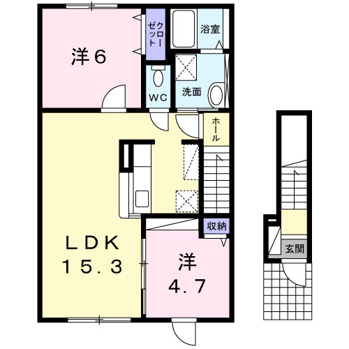 レガーレⅡの間取り