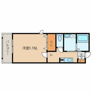 メゾン　ラ　フィーユの間取り|間取りです。