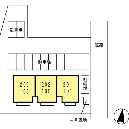 パストラーレの駐車場