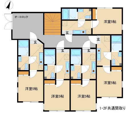 川崎市麻生区　アザーレ・クオン新百合ヶ丘Ⅱの間取り