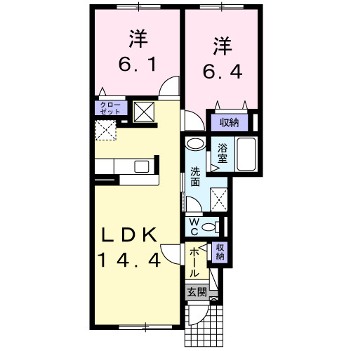 リヴィエールⅡの間取り
