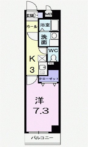 フラン ソレイユの間取り