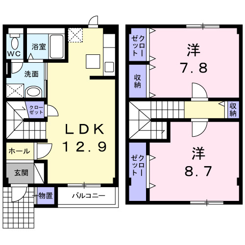 アニメートＡの間取り