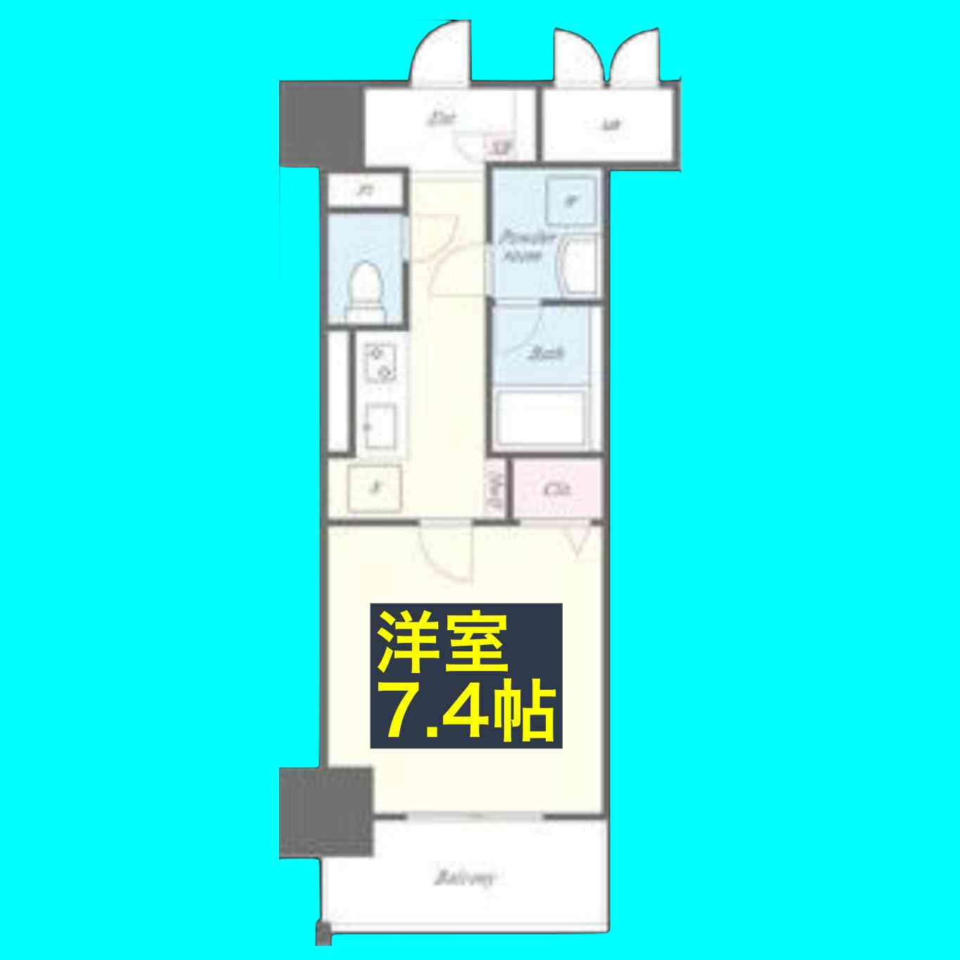 シャルマンソワレ名駅の間取り