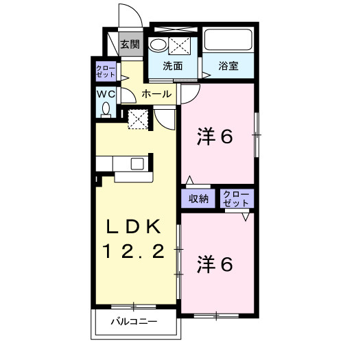 Ｐａｒｋ喜多川Ｅの間取り