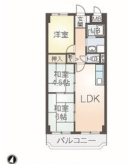 【間取り】 | キャピタルハイツ姫里