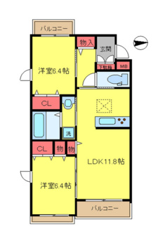 【間取り】 | CLIFTON COURT