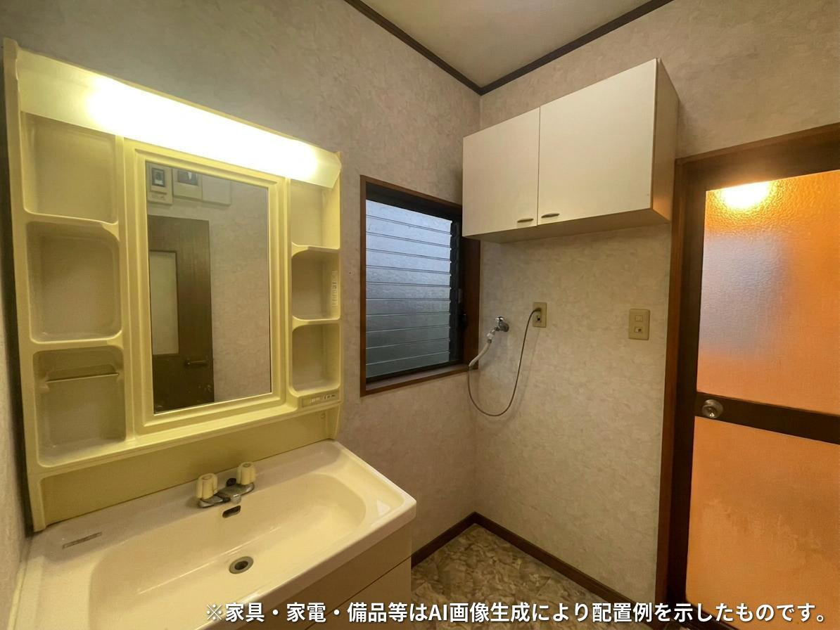 那須塩原市三区町　中古戸建の脱衣所