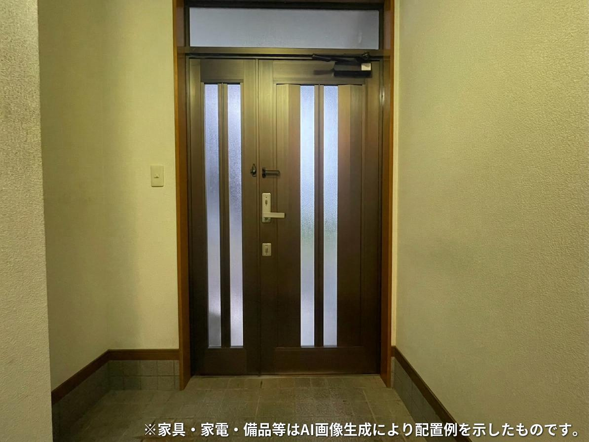 那須塩原市三区町　中古戸建の玄関