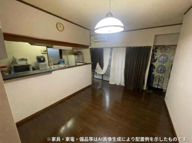 那須塩原市三区町　中古戸建の居間・リビング