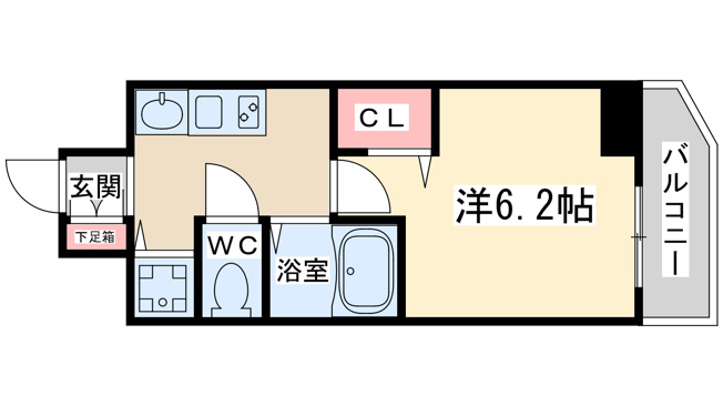【間取り】 | プレミアムコート天神橋エイト