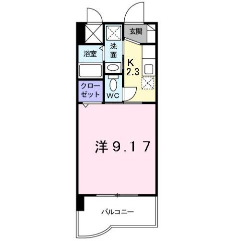 セレスタイト黒崎の間取り