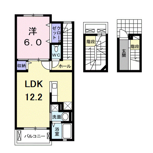 ランドコア陣山の間取り