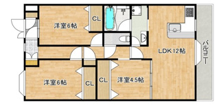 【間取り】 | グレイスランドマーク堺・光明池 | 【南東向き日当たり良好】たっぷりの陽光に包まれる明るいに気持ちも明るくなりますね♪