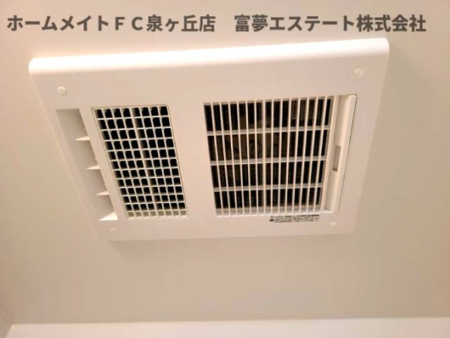 ジーメゾン泉大津スフィールの設備|浴室乾燥機
※イメージ　同施工同タイプ