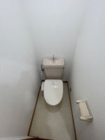 落ち着いた色調のトイレです