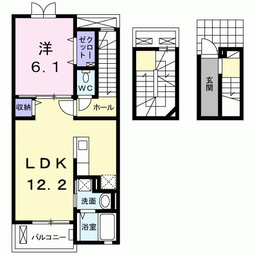 ブライト　ビューテラスＡの間取り