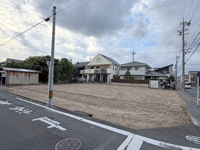 販売予定【瑞穂区白砂町 4号棟】東南角地/シューズICの前面道路含む現地写真|現地（2026.09下旬）撮影　現況：更地