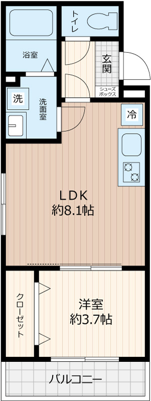 AJ南柏SouthⅢ　特典：仲介手数料が半額です!!の間取り