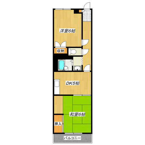 レスポワール新小岩の間取り|独立のバス・トイレで使いやすい！